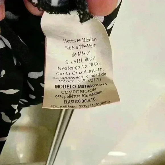 OP Ocean Pacific Black Off Shoulder Beach Vacation Dress Made in Mexico Large - Picture 9 of 9